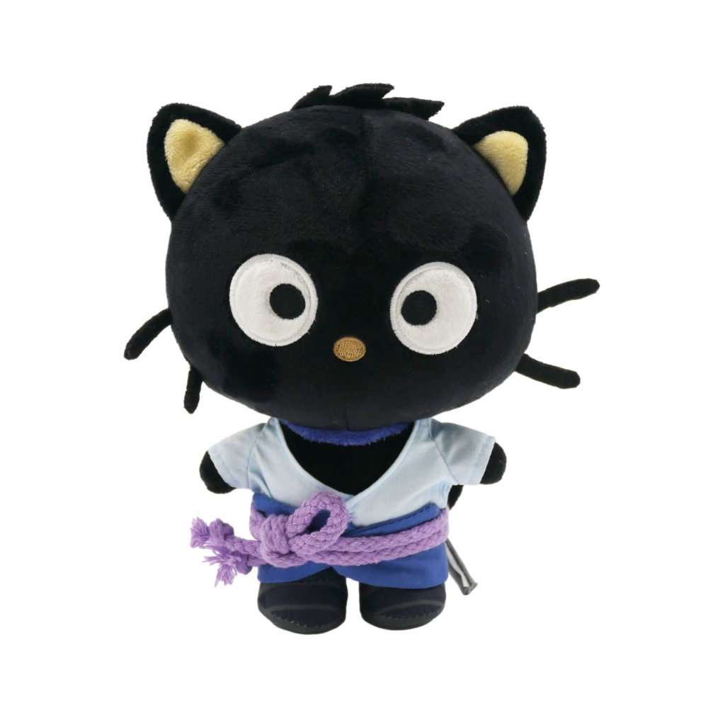 SASUKE CHOCOCAT PLUSH 20 CM NARUTO SHIPPUDEN & HELLO KITTY